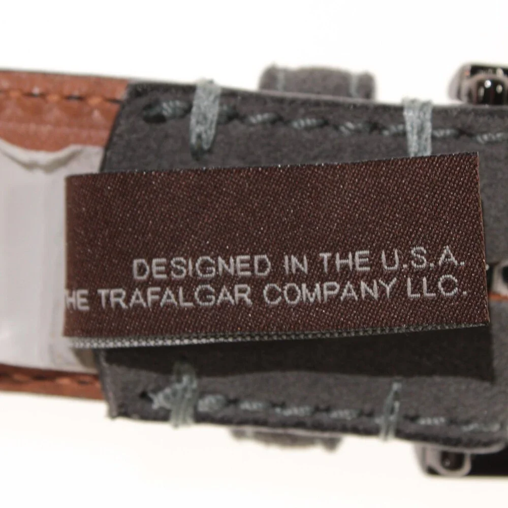 Trafalgar NWT Classic Belt Size 85 (US 34) in Solid Gray Suede Leather